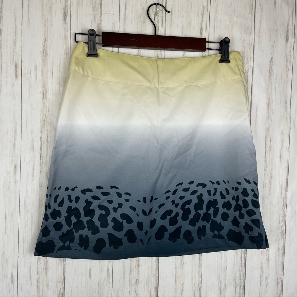 Lija leopard Ombre golf skirt US2 - Picture 1 of 3